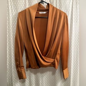 Vintage drape blouse